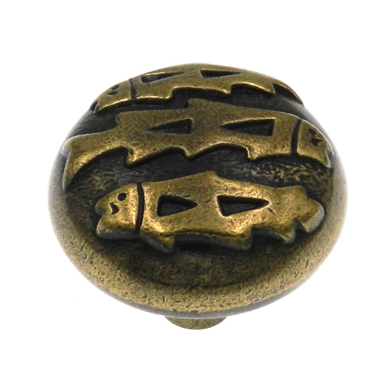Hickory Hardware Southwest Lodge Blackened Brass Medallion 1 1/4 Cabinet Knob P374-BBM