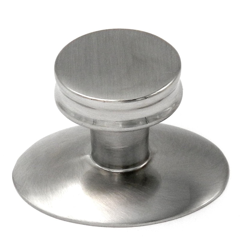 Hickory Hardware Sunnyside Satin Nickel Round with Backplate 1 1/8 Cabinet Knob K65-SN