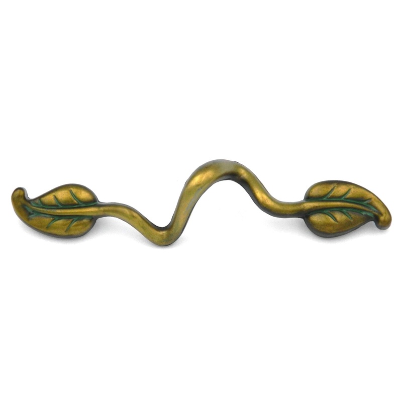 Hickory Hardware Touch of Spring Verde Antique Wavy Cabinet 3 3/4 (96mm)cc Handle Pull P7302-VA