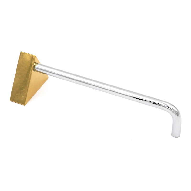 Hickory Milan Chrome, Polished Brass 3 to 4cc Adjustable Handle Pull P9822