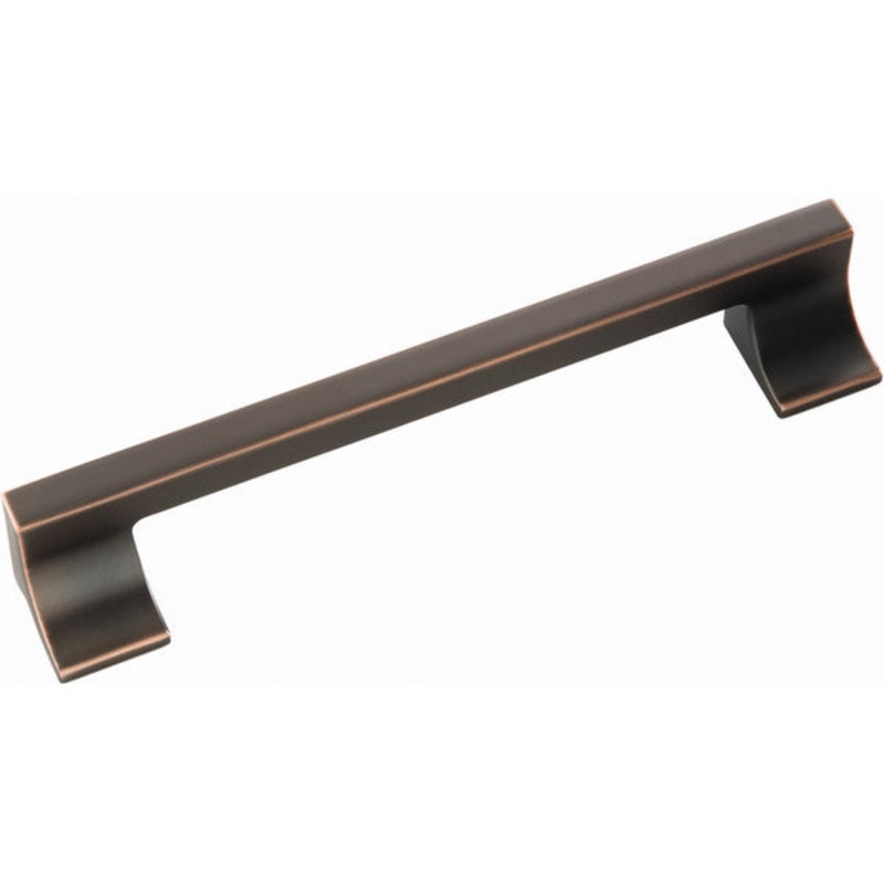 Hickory Swoop Oil Rubbed Bronze Highlighted Cabinet 6 1/4 (160mm)cc Handle Pull P3331-OBH