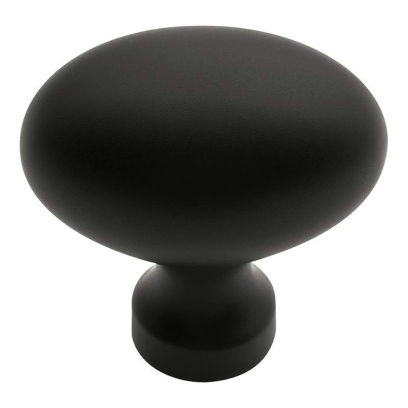 Keeler Power & Beauty Oil-Rubbed Bronze Oval Smooth 1 3/8 Solid Brass Cabinet Knob P9176-10B