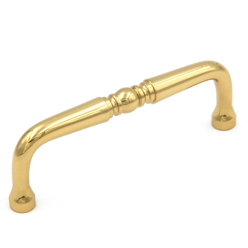 Keeler Power & Beauty Polished Brass Cabinet 3 1/2cc Handle Pull P9720