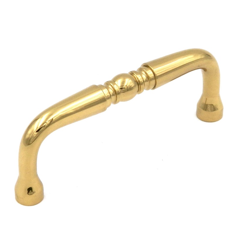 Keeler Power & Beauty Polished Brass Cabinet 3cc Handle Pull P9719