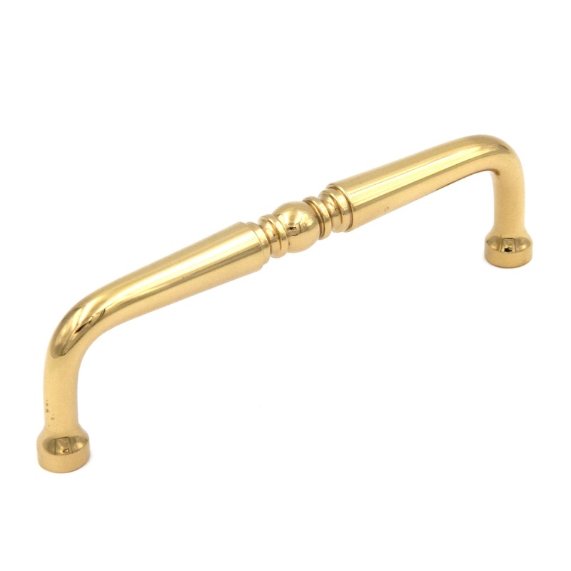 Keeler Power & Beauty Polished Brass Cabinet 4cc Handle Pull P9721