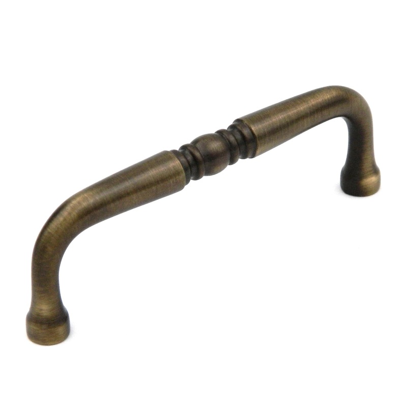 Keeler Power & Beauty Satin Dover Ornate Cabinet 3cc Handle Pull P9719-9013
