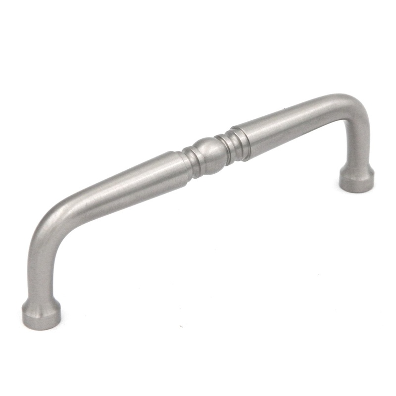 Keeler Power & Beauty Satin Nickel Ornate Cabinet 4cc Handle Pull P9721-15
