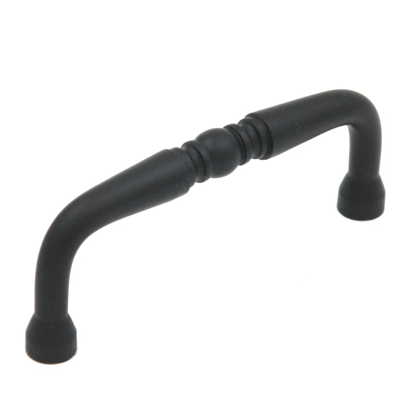 Keeler Power & Beauty Wrought Iron Black Ornate Cabinet 3cc Handle Pull P9719-19