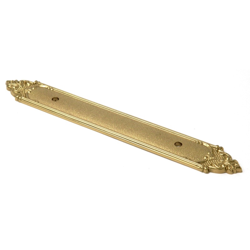 Belwith Keeler Polished Brass Richelieu 3 3/4 (96mm)cc Handle Backplate F9