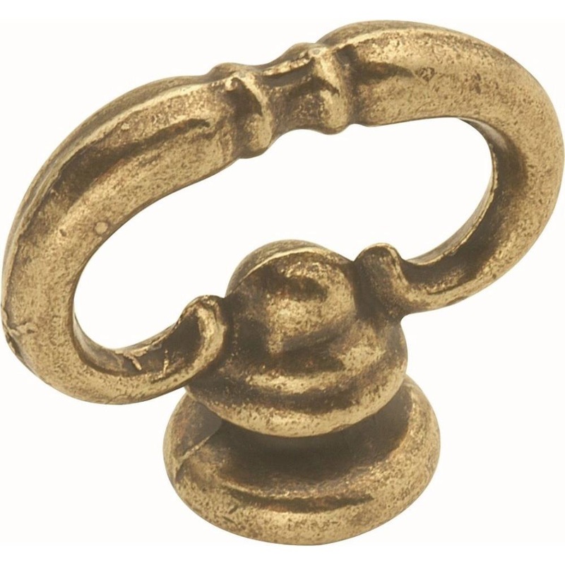 Hickory Hardware Manor House Lancaster Hand Polished Brass Round Mock Key 1 3/8 Cabinet Knob P8007-LP