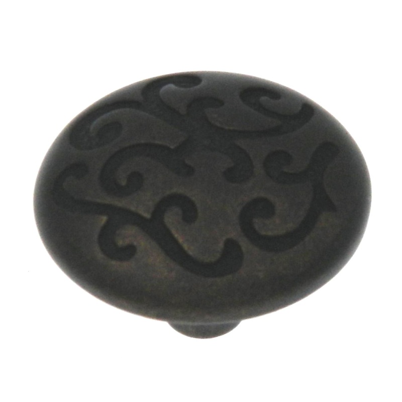 Hickory Hardware Mayfair Windover Antique 1 1/4 Ornate P3091-WOA Cabinet Knob