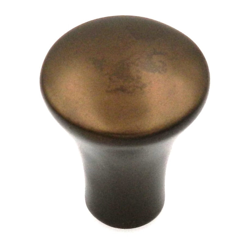Hickory Hardware Metropolis Venetian Bronze Round Fluted 1 Cabinet Knob PA0213-VBZ