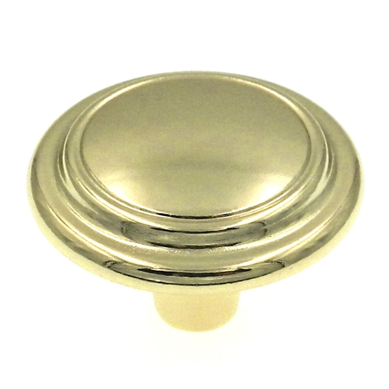 Hickory Hardware Polished Accents Ultra Brass Disc 1 1/4 Cabinet Knob P413-UB