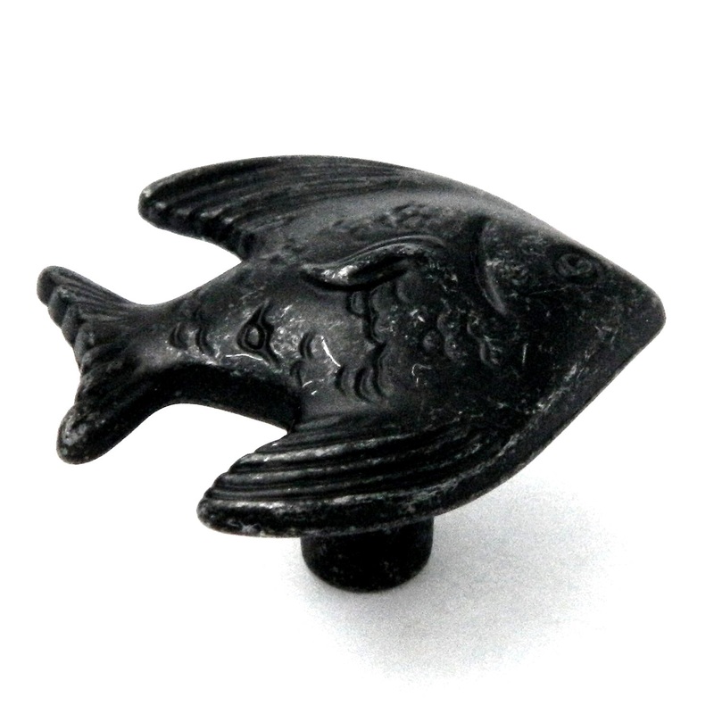 Hickory Hardware South Seas Vibra Pewter Round Angel Fish 1 3/8 Cabinet Knob PA0115-VP