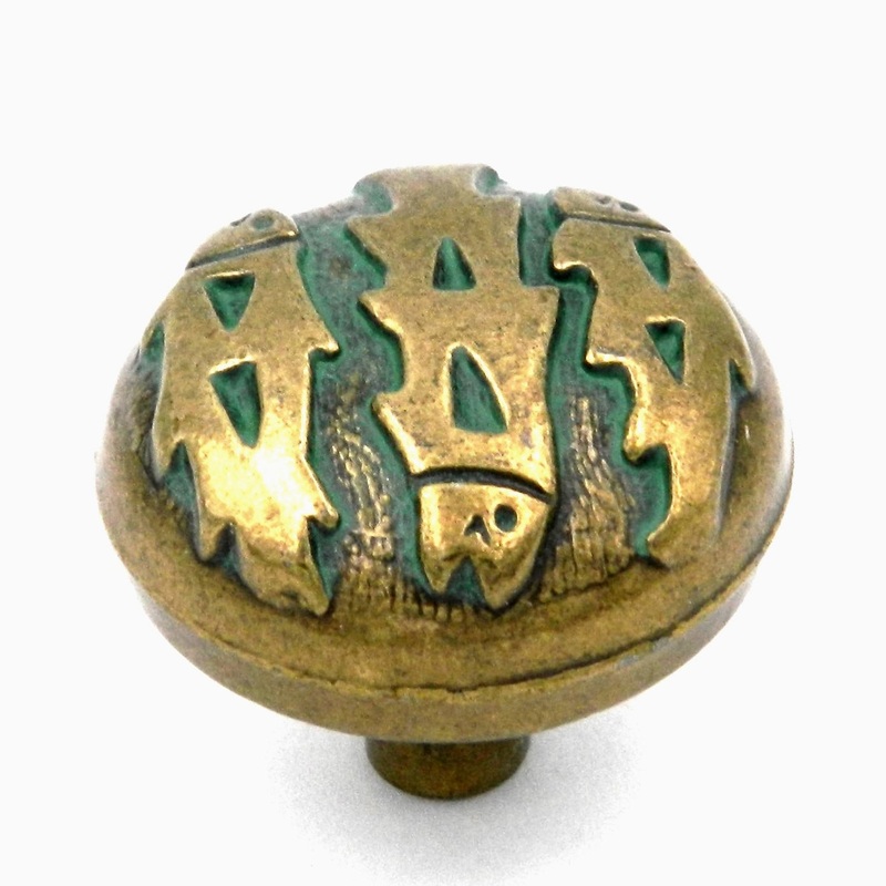 Hickory Hardware Southwest Lodge Verde Antique 1 1/4 Ornate Cabinet Knob Pull P374-VA