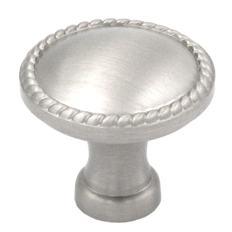 Keeler Annapolis Satin Nickel Round 1 1/4 Solid Brass Cabinet Knob P402