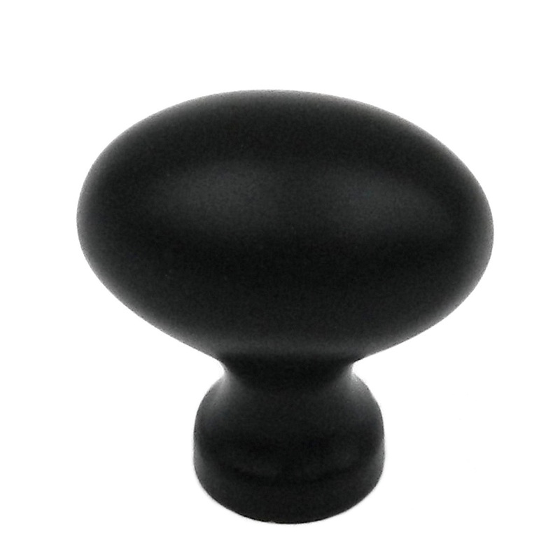 Keeler Power & Beauty Oil-Rubbed Bronze Oval Smooth 1 1/4 Solid Brass Cabinet Knob P9175-10B