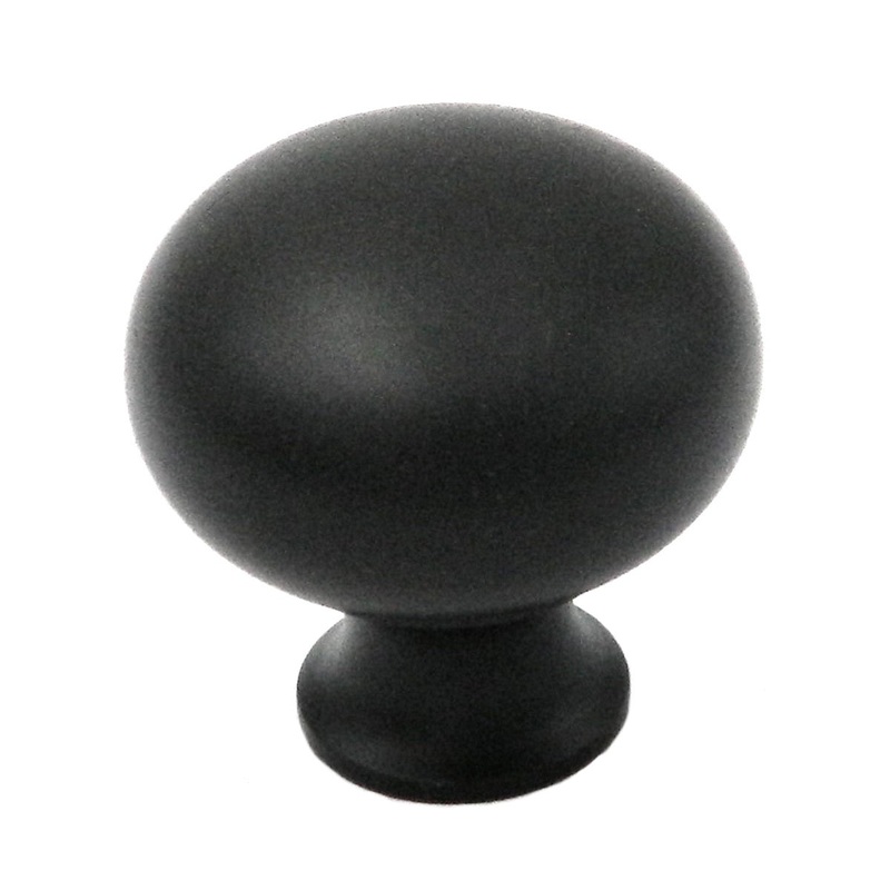 Keeler Solid Brass Oil Rubbed Bronze Round 1 1/8 Solid Brass Cabinet Knob BK12-10B