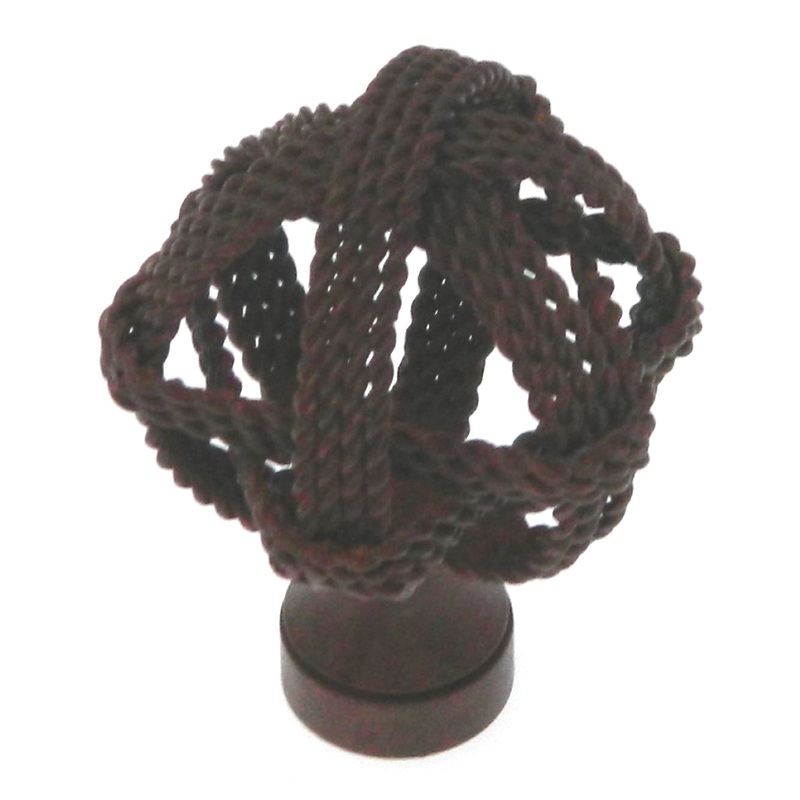 Laurey  Mission Bay Rustic Brass Round Western Rope Loops 1 1/4 Cabinet Knob 50719, 10 Pack
