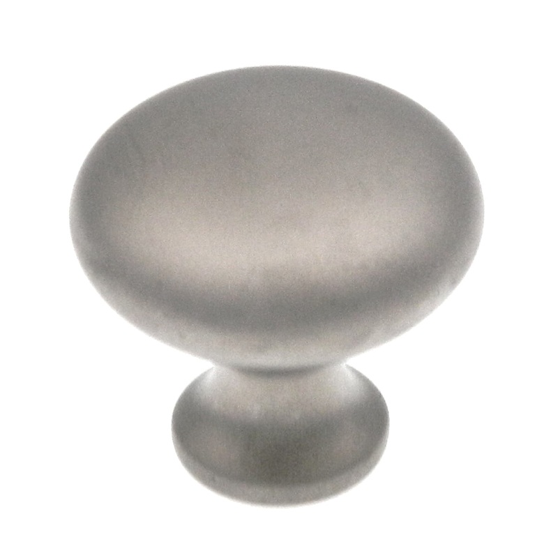 Laurey Satin Nickel Round 1 1/8 Cabinet Knob 55460, 5 Pack