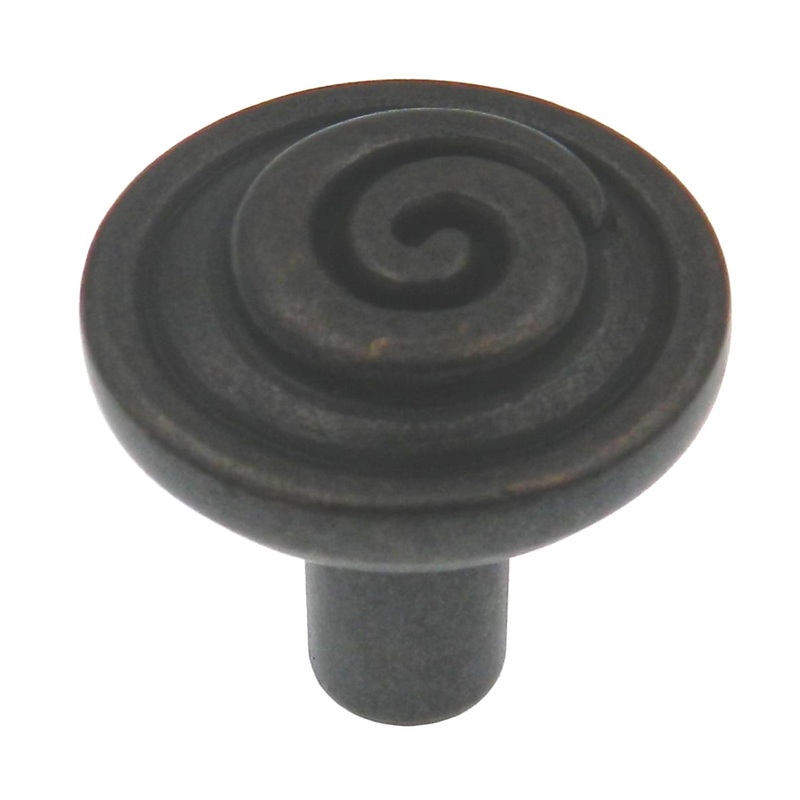Showcase  Oil Rubbed Bronze Round Swirl 1 1/8 Cabinet Knob K2859-ORB