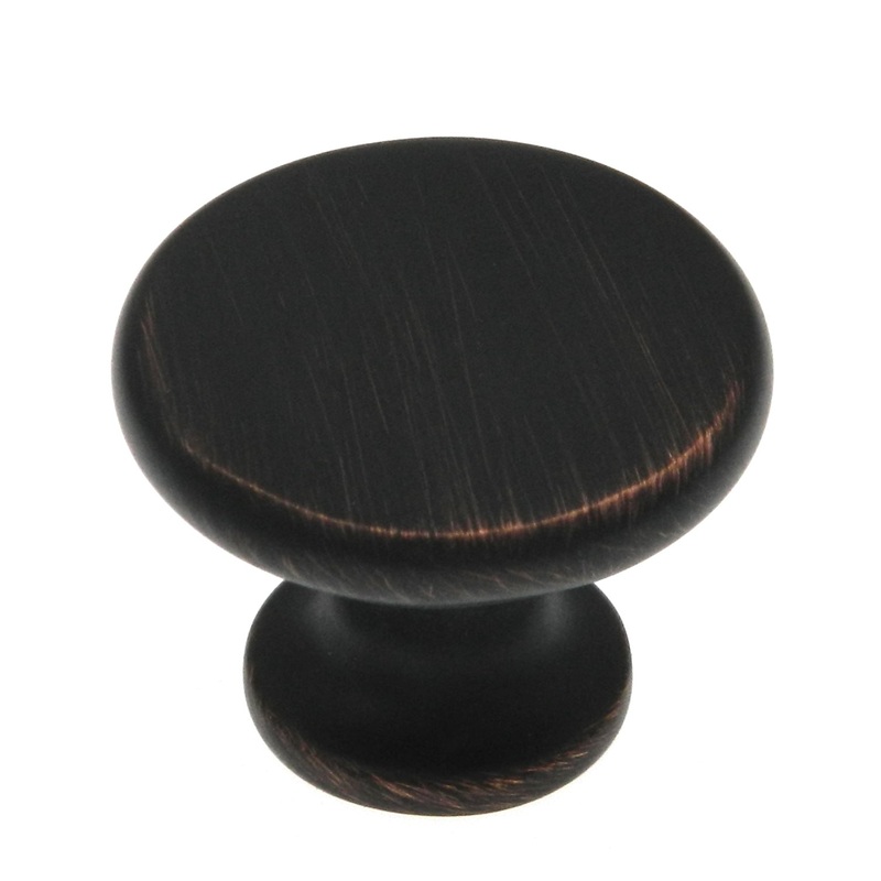 Taymor Oil Rubbed Bronze Round 1 1/2 Cabinet Knob 20-1311ORB