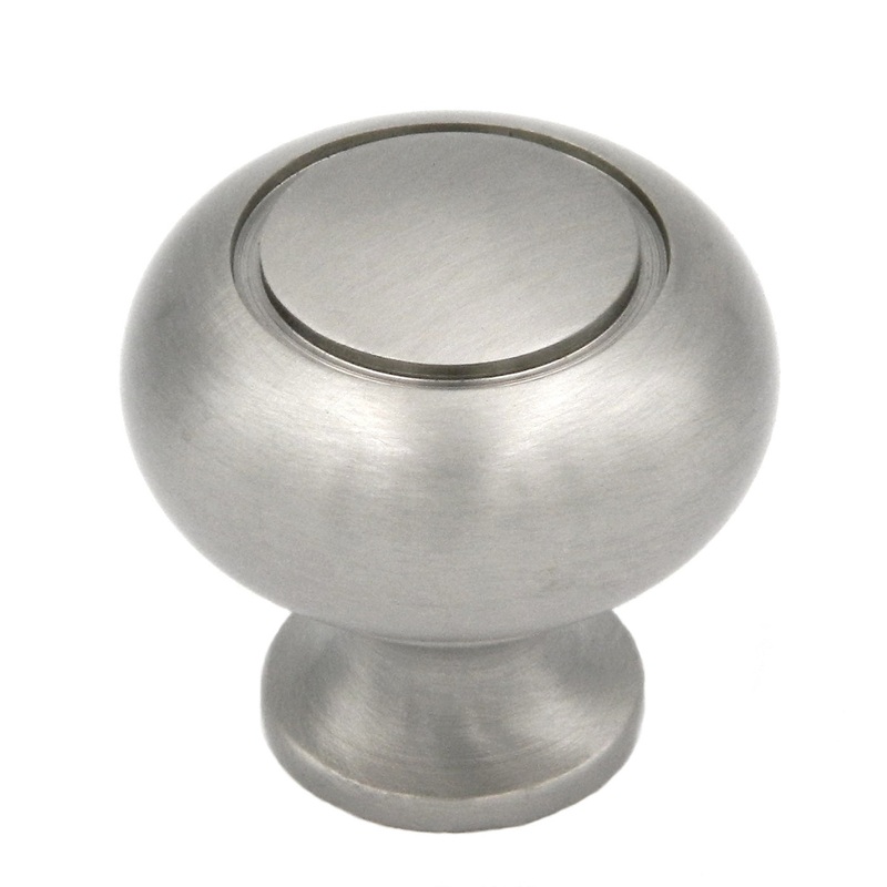 10 Pack Keeler Satin Nickel 1 1/4 Solid Brass Cabinet Knob Pulls Power & Beauty K419