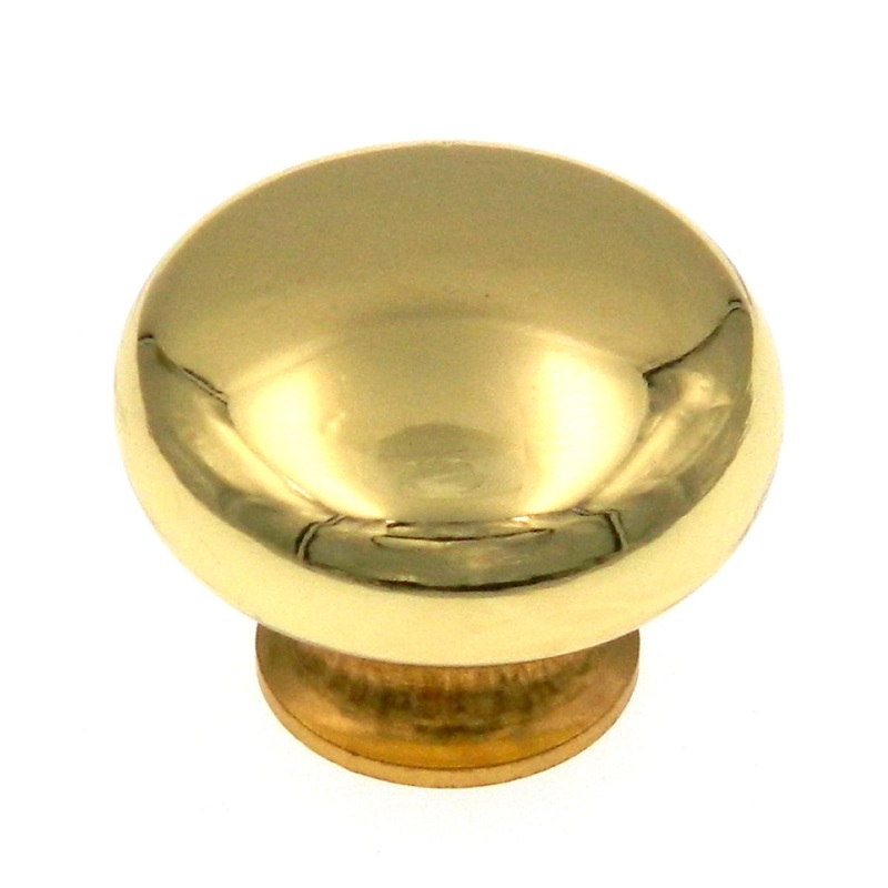 Amerock 1 1/8 Polished Brass Round Cabinet Knob BP770-3