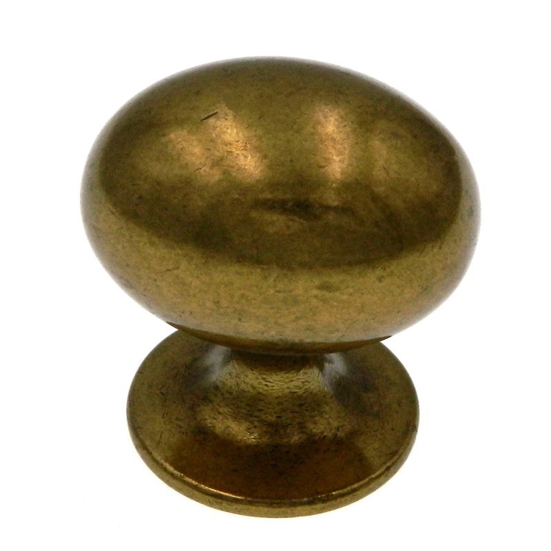 Amerock Allison 1 3/8 Burnished Brass Oval Cabinet Knob Pull BP53018-BB