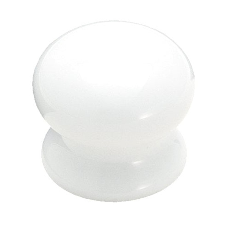 Amerock Allison 1 7/16 White Ceramic Mushroom Cabinet Knob Pull 14221WHT