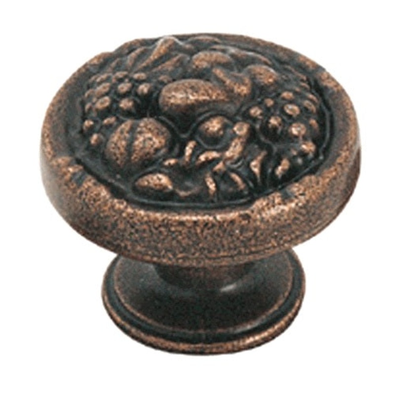 Amerock BP1335-RBZ Rustic Bronze 1 3/16 Fruit Knob Pulls Natural Elegance