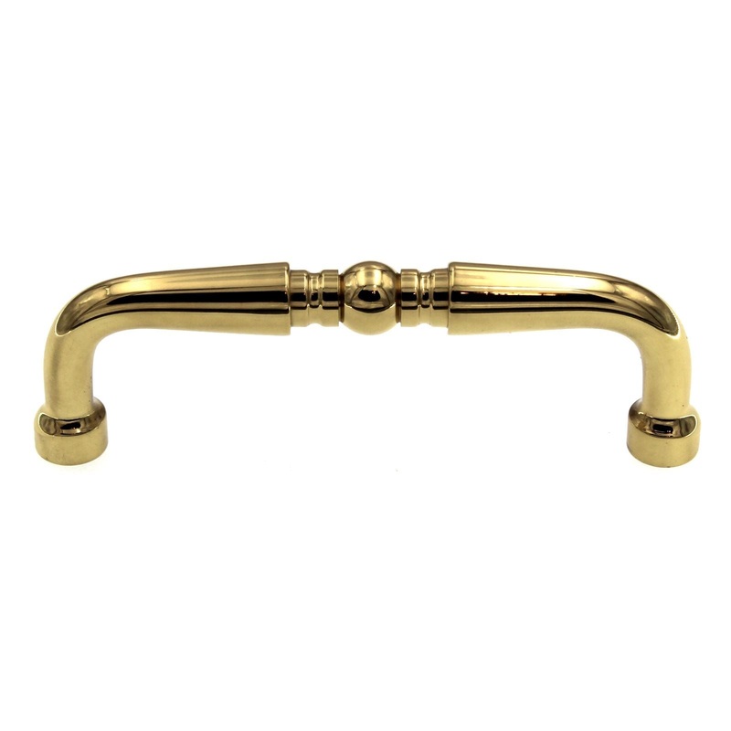 Amerock BP1450-3 Polished Brass 3cc Solid Brass Cabinet Arch Pull Allison