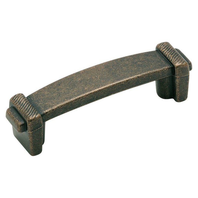 Amerock BP4426-R3 Rustic Brass 3cc Etched Cabinet Bar Pull Forgings