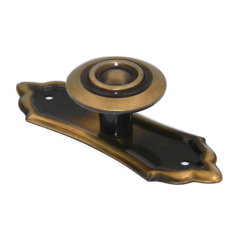 Amerock BP591C-AE Allison Zinc 1 1/8  Antique English Knob with Backplate