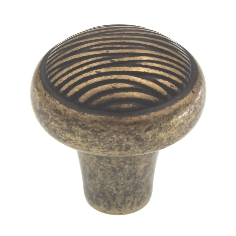 Amerock Cyprus 1 1/4 Weathered Brass Mushroom Cabinet Knob Pull BP5263-R2