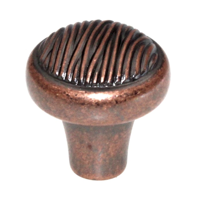 Amerock Cyprus 1 1/4 Weathered Copper Mushroom Cabinet Knob Pull BP5263-WC
