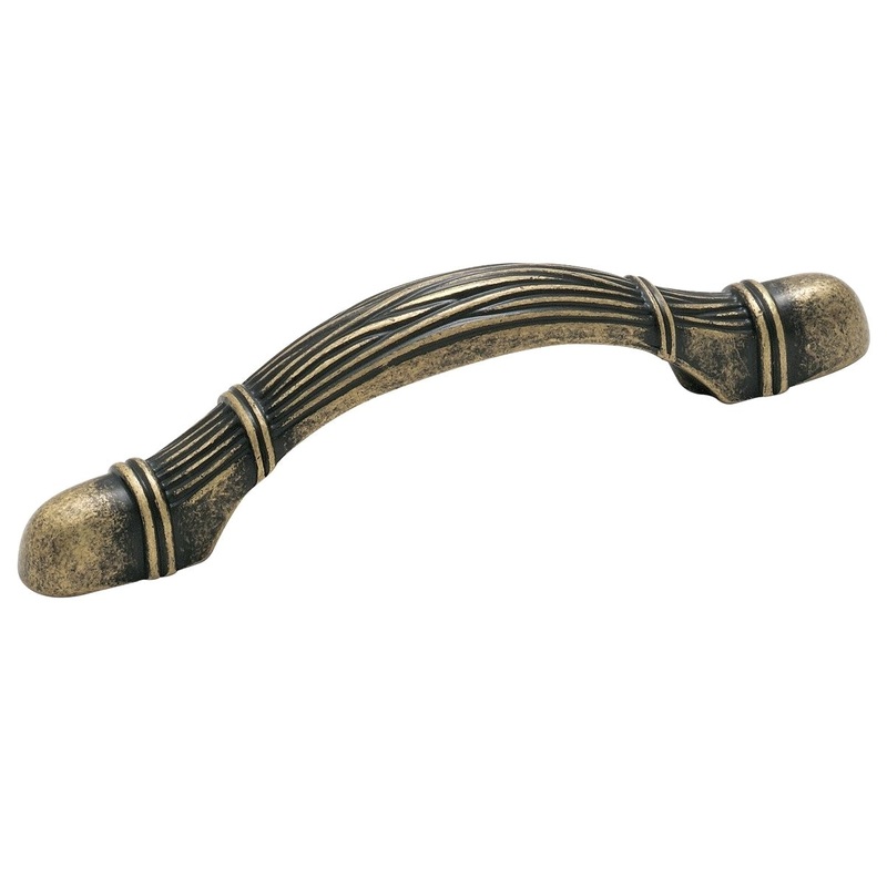 Amerock Cyprus Weathered Brass 3 Arch Cabinet Handle Pull BP5262-R2