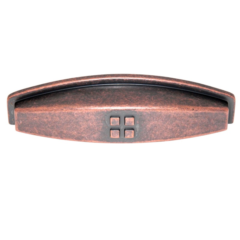 Amerock Forgings Weathered Copper Pattern 3 Cup Cabinet Cup Pull BP4453-WC