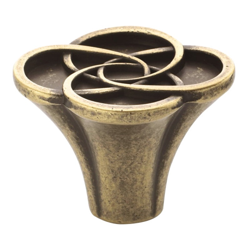 Amerock Marsden 1 1/4 Weathered Brass Ornate Cabinet Knob Pull BP27001-R2