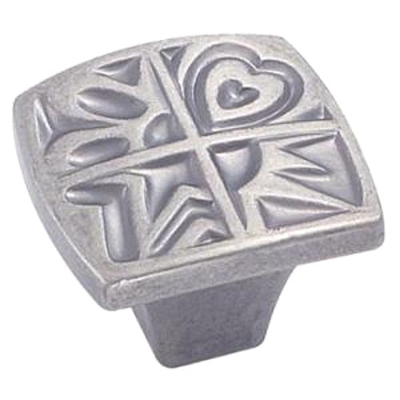 Amerock Motif’Z 1 1/8 Weathered Nickel Square Cabinet Knob BP4450-WN