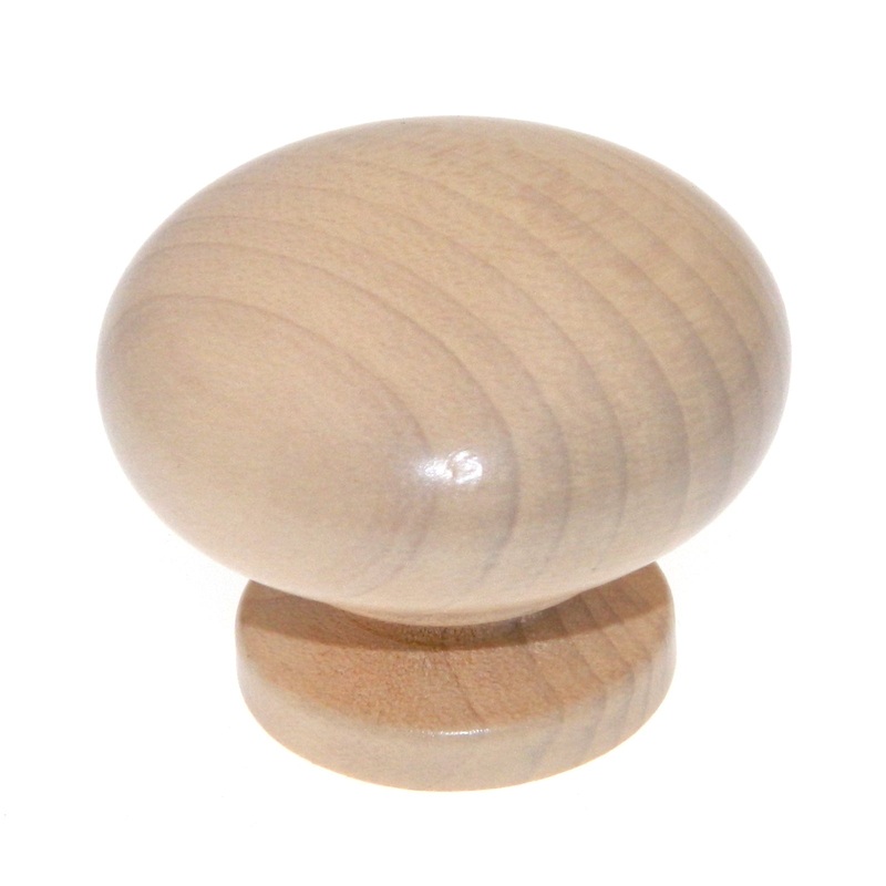Amerock Wood Finishes 1 1/2 Champagne Stain Round Cabinet Wood Knob BP880-MA3