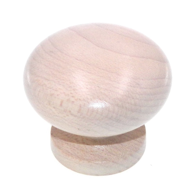 Amerock Wood Finishes 1 1/4 Champagne Maple Round Cabinet Wood Knob BP881-MA3