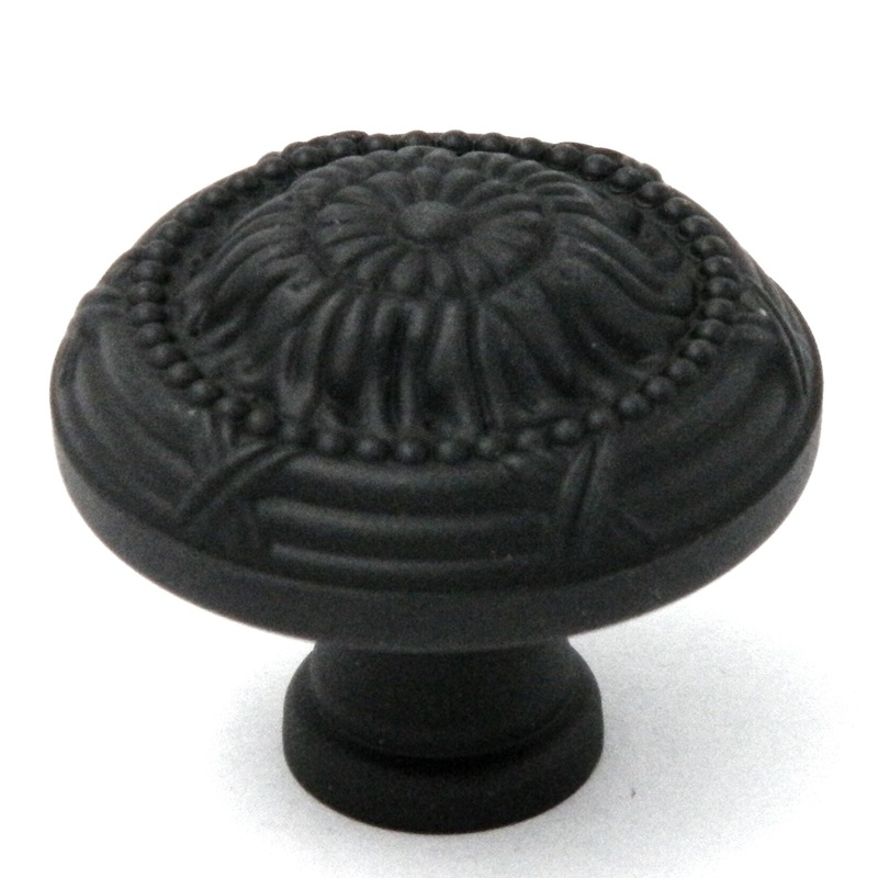 Belwith Products Ribbon & Reed 1 1/2 Round Knob Oil-Rubbed Bronze M303
