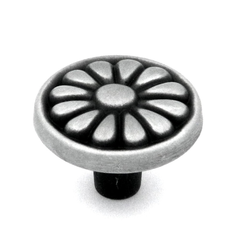 Hickory Hardware Newport Satin Pewter Antique 1 1/4 Cabinet Knob P531-SPA