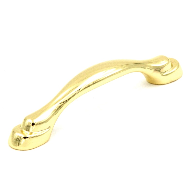 Hickory Hardware P330-UB Eclipse 3 Ultra Brass Arch Cabinet Handle Pull