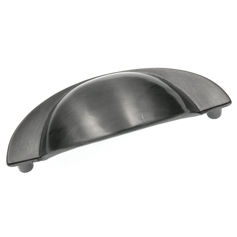 Hickory Hardware P344-CLX Eclipse Smooth 3 Chromelux Cabinet or Furniture Drawer Cup Pull