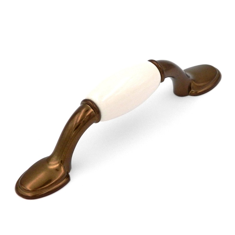 Hickory Hardware P731-VBZ Tranquility 3 Venetian Bronze and Almond Arch Cabinet Handle Pull