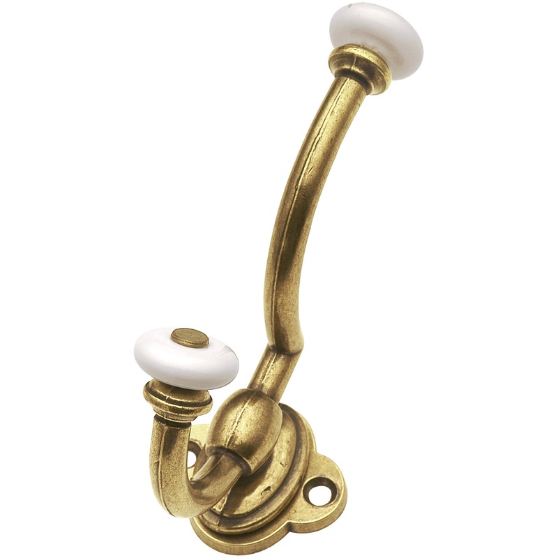 Hickory Manor House Lancaster Hand Polished Brass Coat, Hat, Robe, or Towel Hook P79-LP