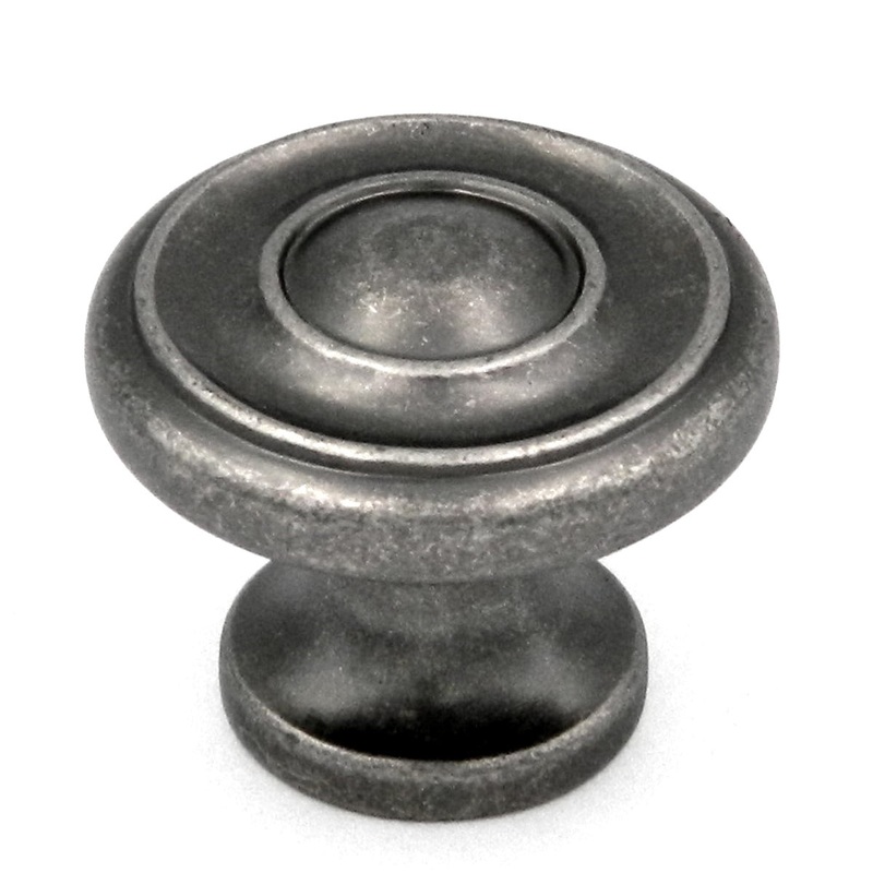 Hickory P3500-BNV Black Nickel Vibed 1 1/4 Mushroom Cabinet Knob Pulls Altair