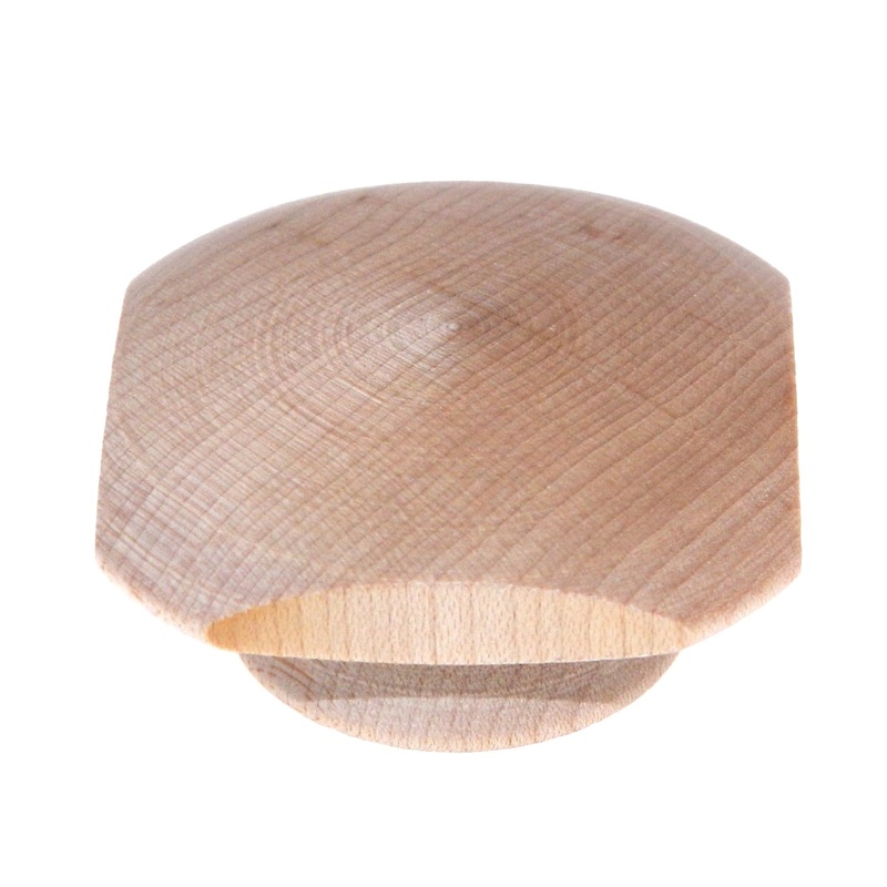Pair of Amerock Wood Finishes 1 11/16 Unfinished Wood Square Cabinet Birch Knob BP817-WD